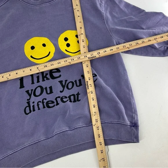 Cactus Plant Flea Market‎ Sweatshirt Men XL Purple I Like You You’re Different
